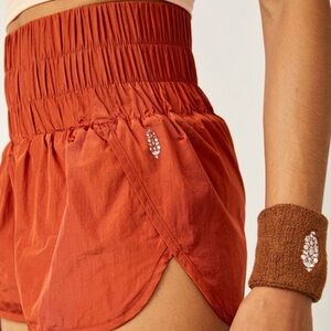 Free People Orange The Way Home Shorts Size XS